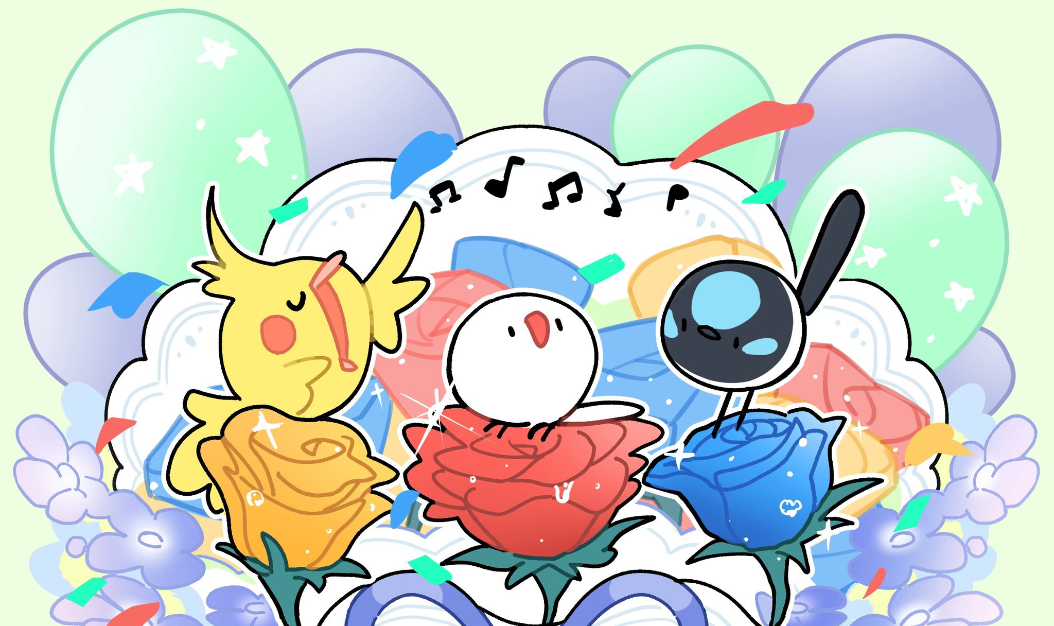 Firuo drawing birds